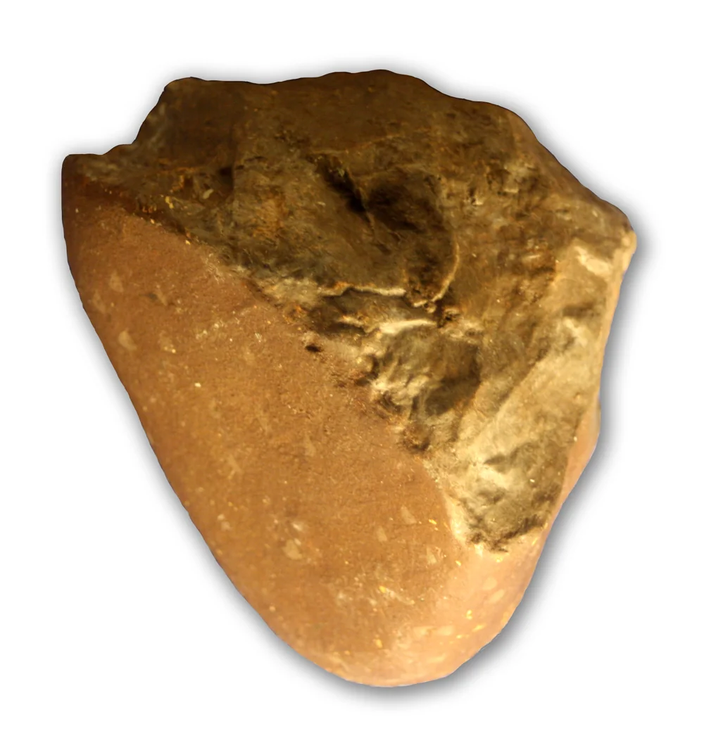 The Hadar badlands in Ethiopia, showing layered sedimentary strata exposed by erosion