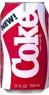 New Coke can from 1985