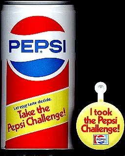 Pepsi Challenge promotional materials from 1980s