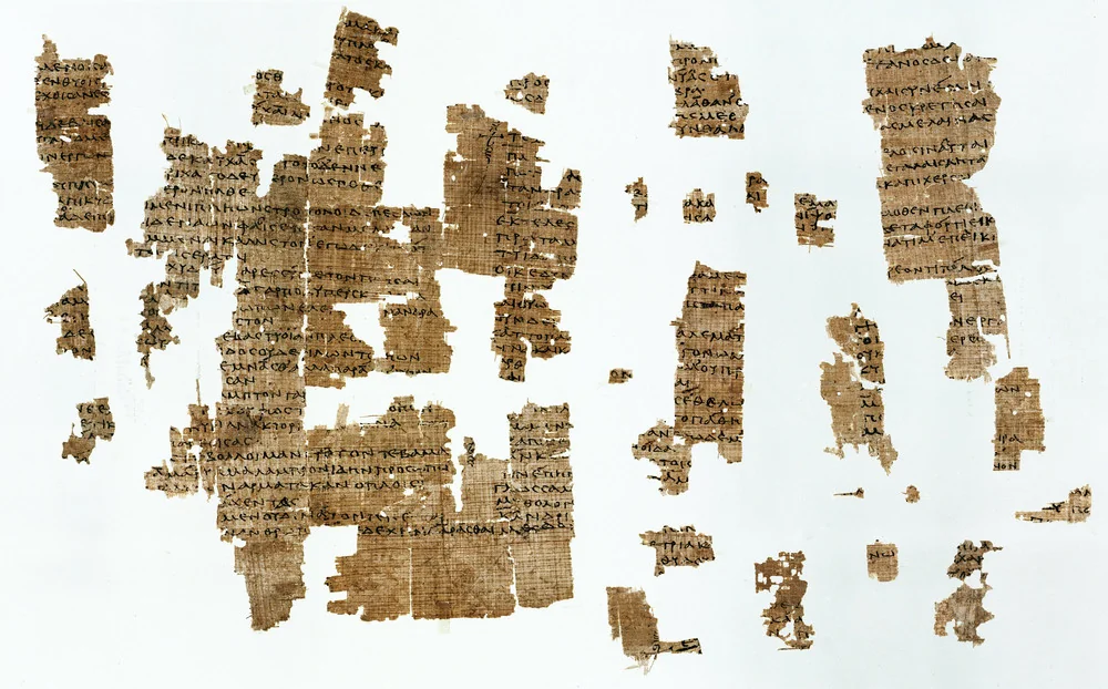 Papyrus Oxyrhynchus 1231, an ancient Greek papyrus fragment containing poems by Sappho.