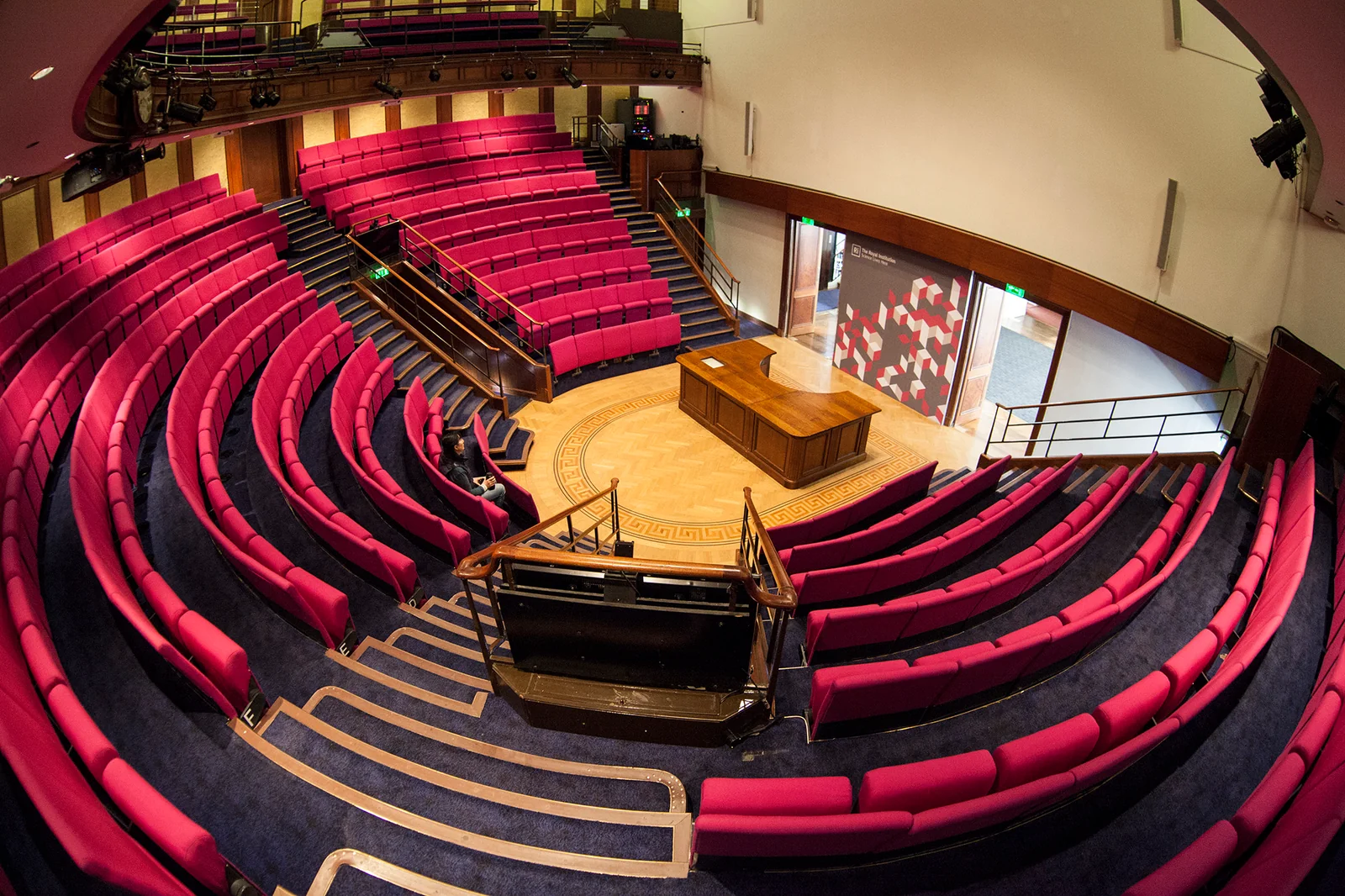 The Royal Institution lecture theatre in London, where scientific naming conventions were born.